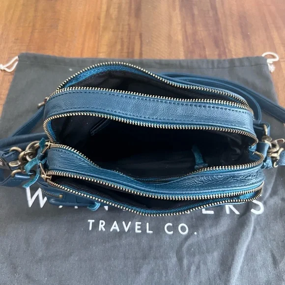 🆕Wanderer’s Travel Co. Manhattan Azzurra Crossbody Handbag - Picture 3 of 7